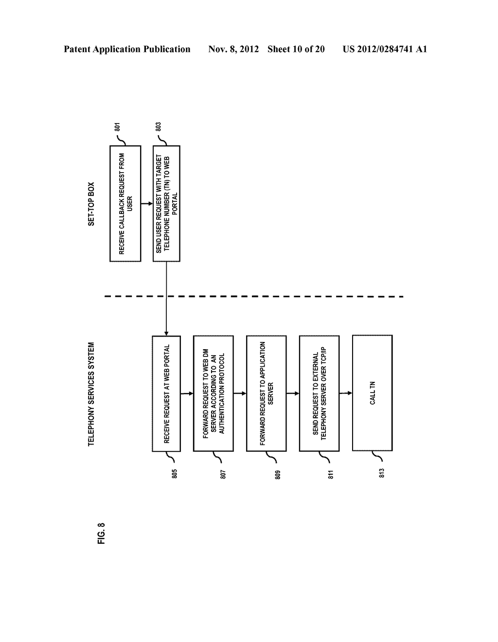 METHOD AND APPARATUS FOR PROVIDING VOICE CALL SERVICES VIA A SET-TOP BOX - diagram, schematic, and image 11