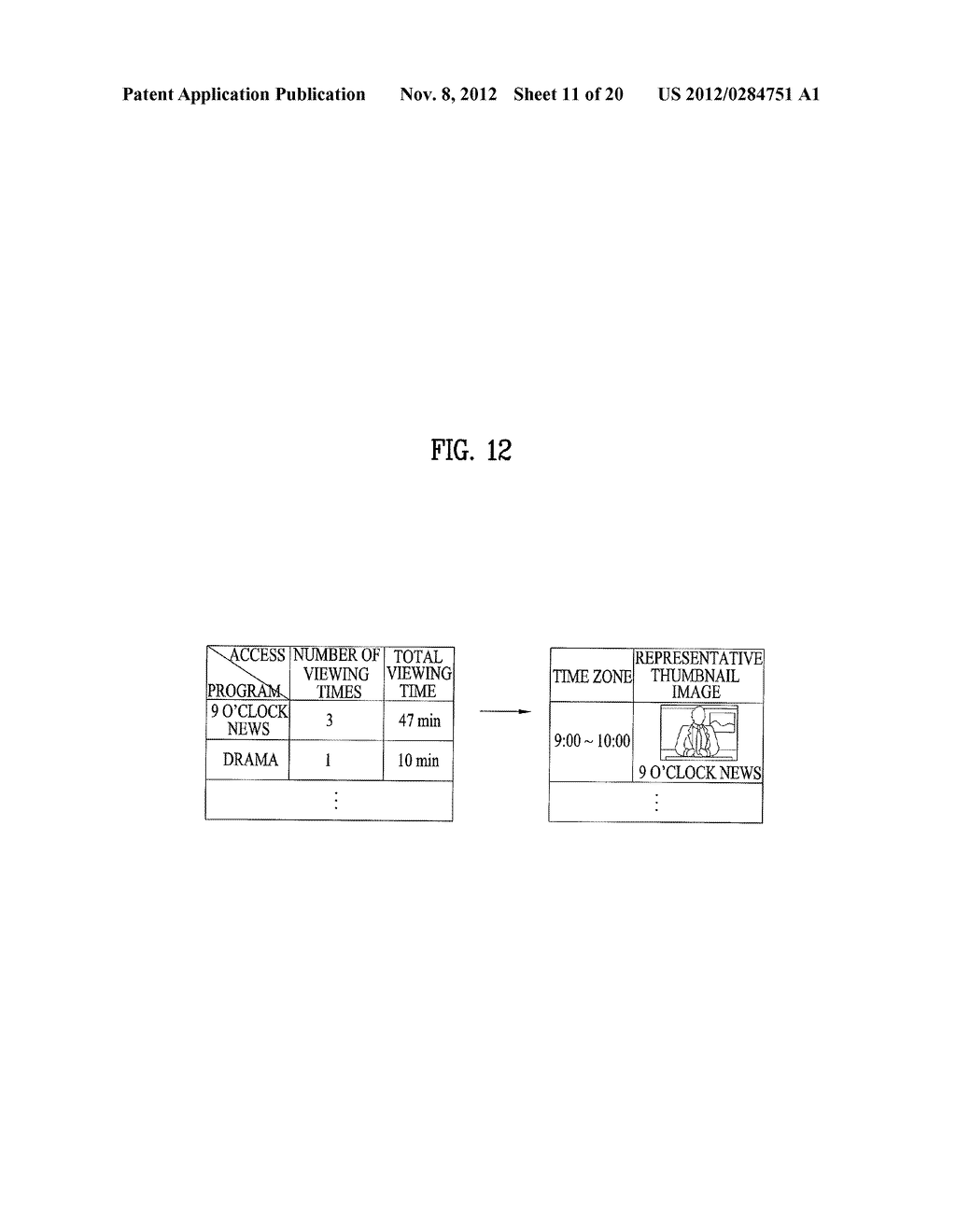 DISPLAY APPARATUS FOR PROVIDING ENHANCED ELECTRONIC PROGRAM GUIDE AND     METHOD OF CONTROLLING THE SAME - diagram, schematic, and image 12