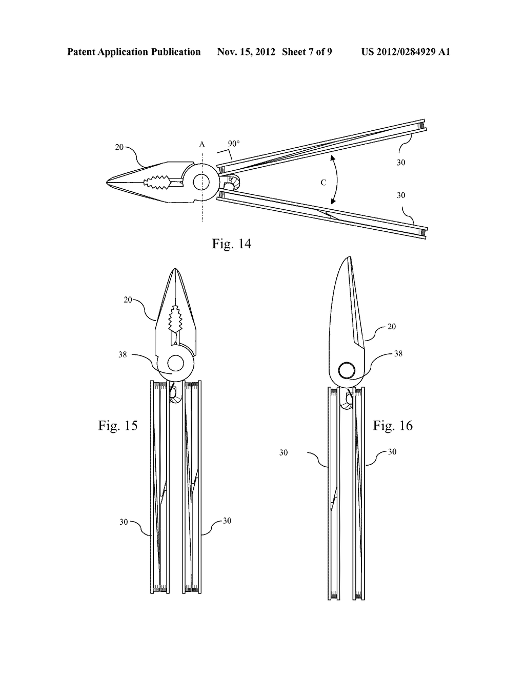 Combination Folding Tool and Method of Handle Deployment - diagram, schematic, and image 08