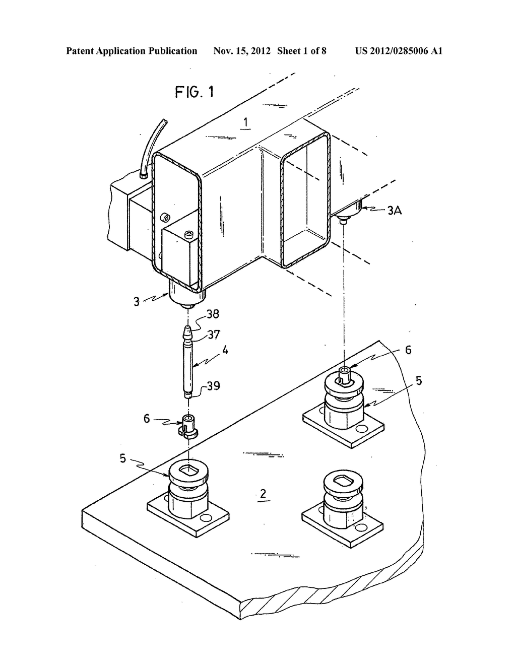 ANCHOR POSITIONING EQUIPMENT IN THE PREFABRICATION OF PANELS OF REINFORCED     CEMENT MORTAR - diagram, schematic, and image 02