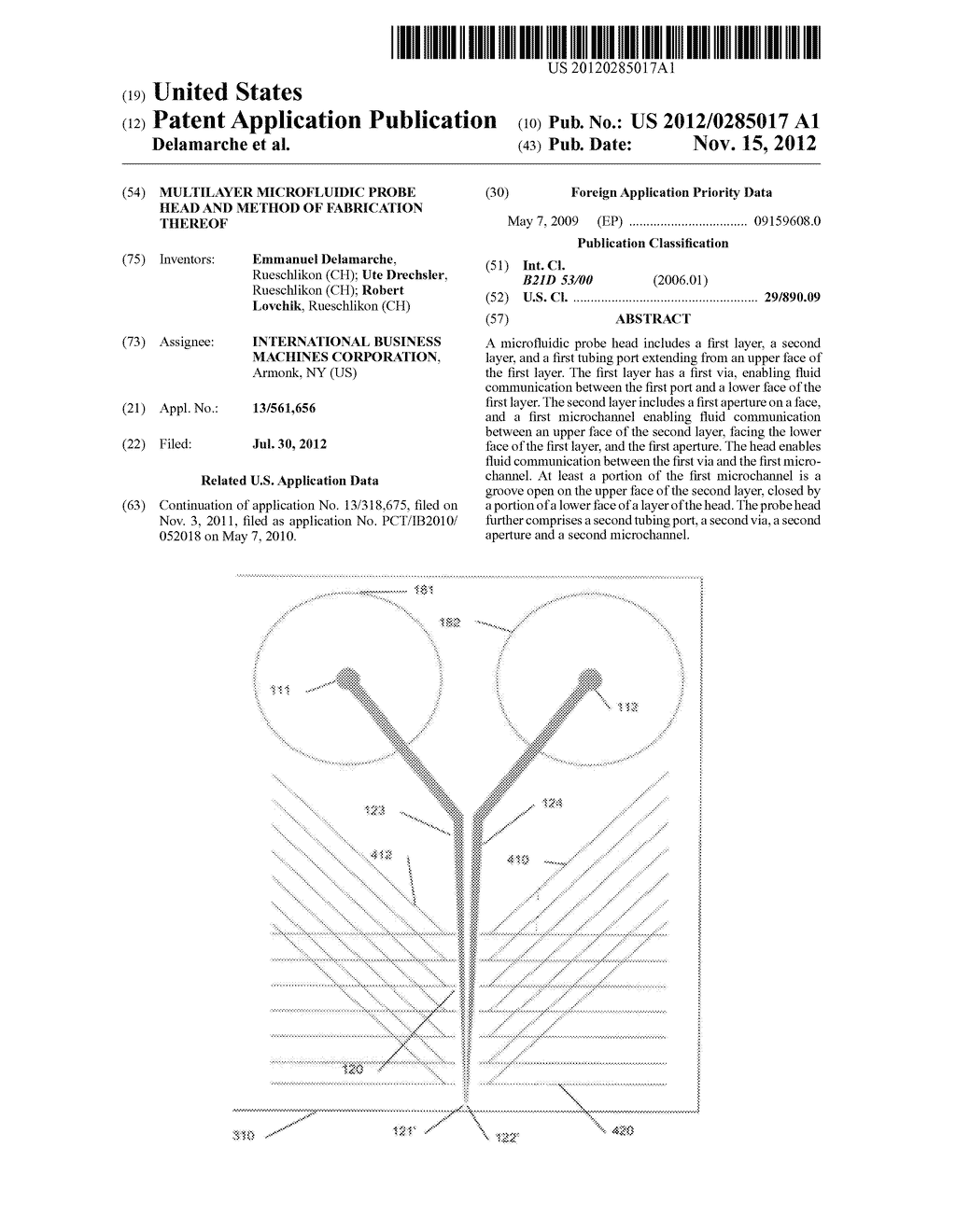 MULTILAYER MICROFLUIDIC PROBE HEAD AND METHOD OF FABRICATION THEREOF - diagram, schematic, and image 01