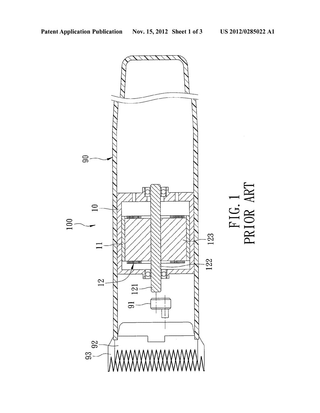 RECIPROCATION DRIVING DEVICE FOR A HAIR CLIPPER BLADE ASSEMBLY - diagram, schematic, and image 02