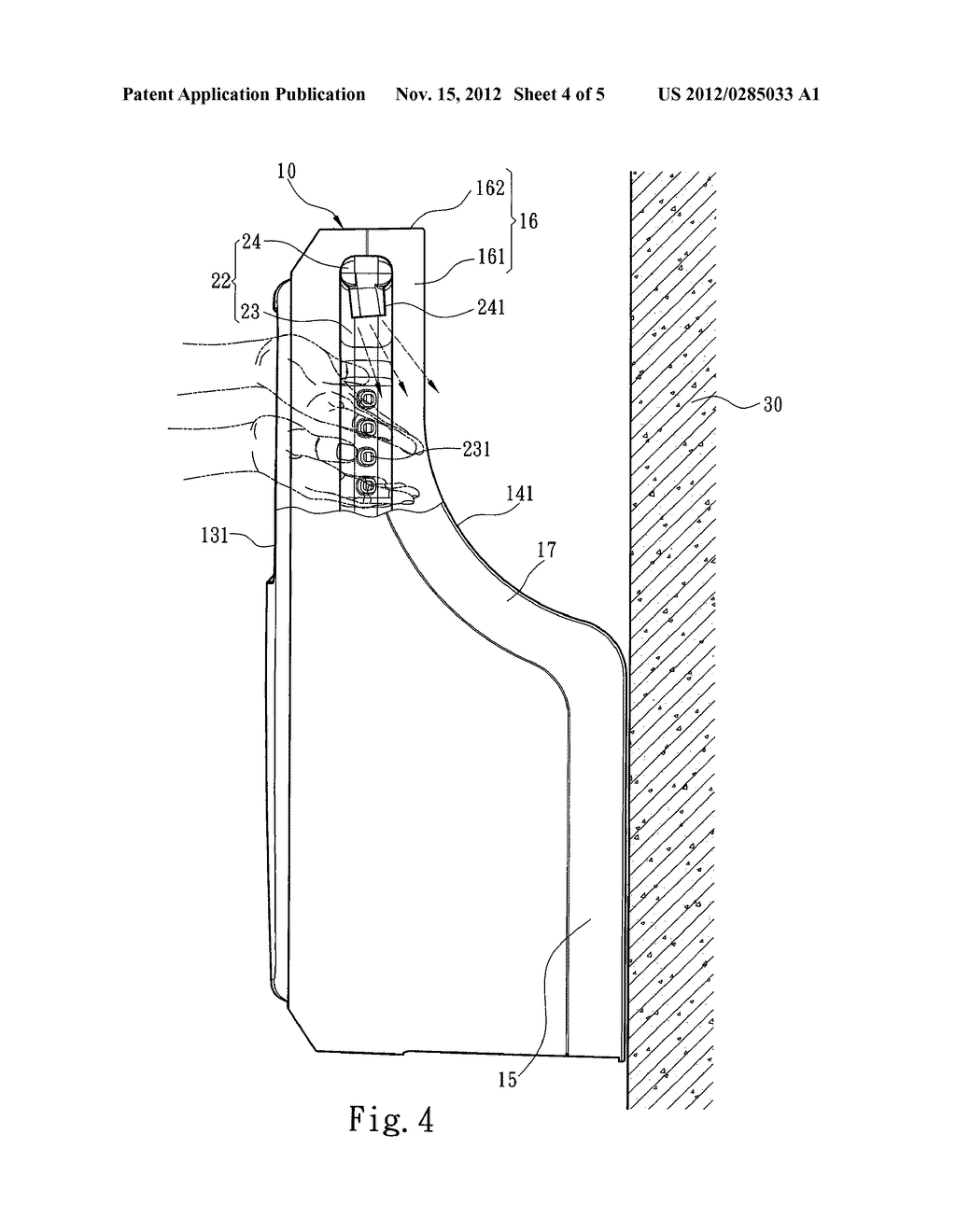 HAND DRYER WITH ANNULAR AIR EXHAUST - diagram, schematic, and image 05