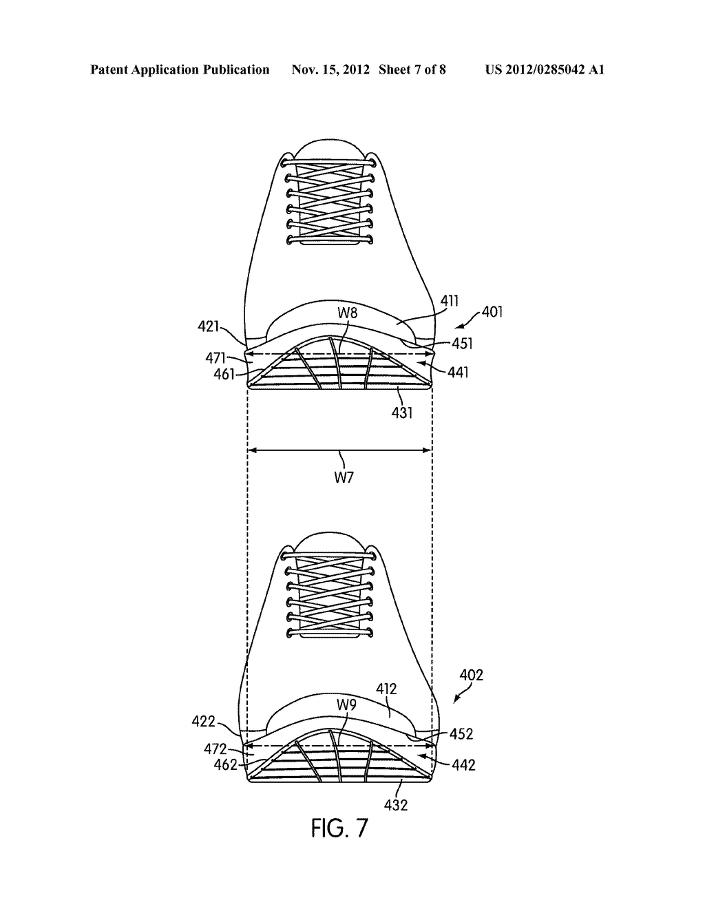 Article of Footwear with an Intermediate Sized Outsole - diagram, schematic, and image 08