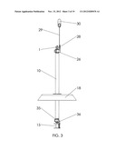 Demagnetically activated ice fishing indicator apparatus diagram and image