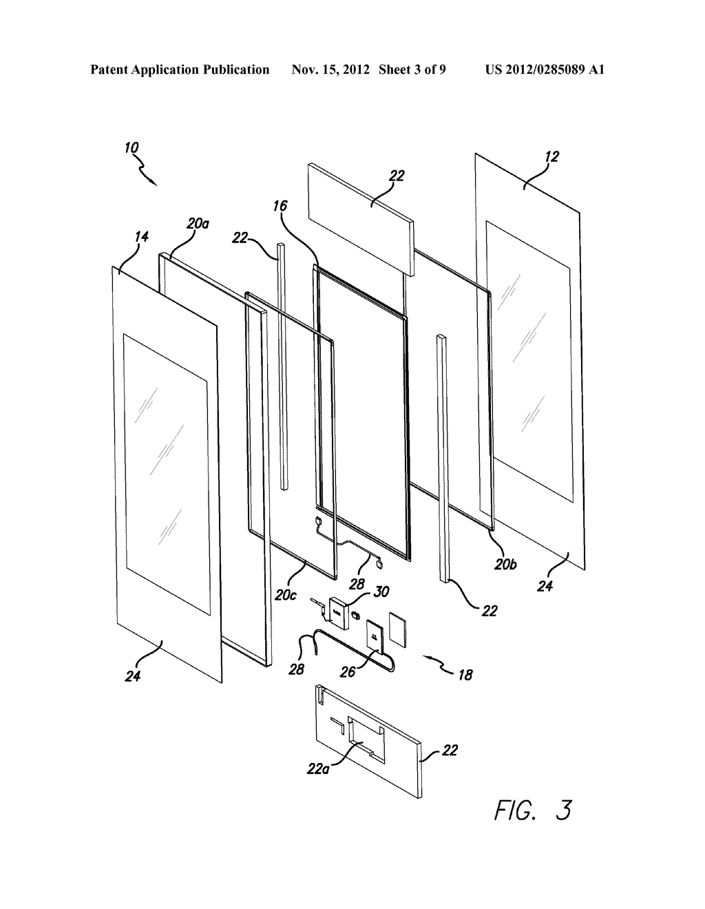 REFRIGERATED DISPLAY CASE DOOR WITH TRANSPARENT LCD PANEL - diagram, schematic, and image 04