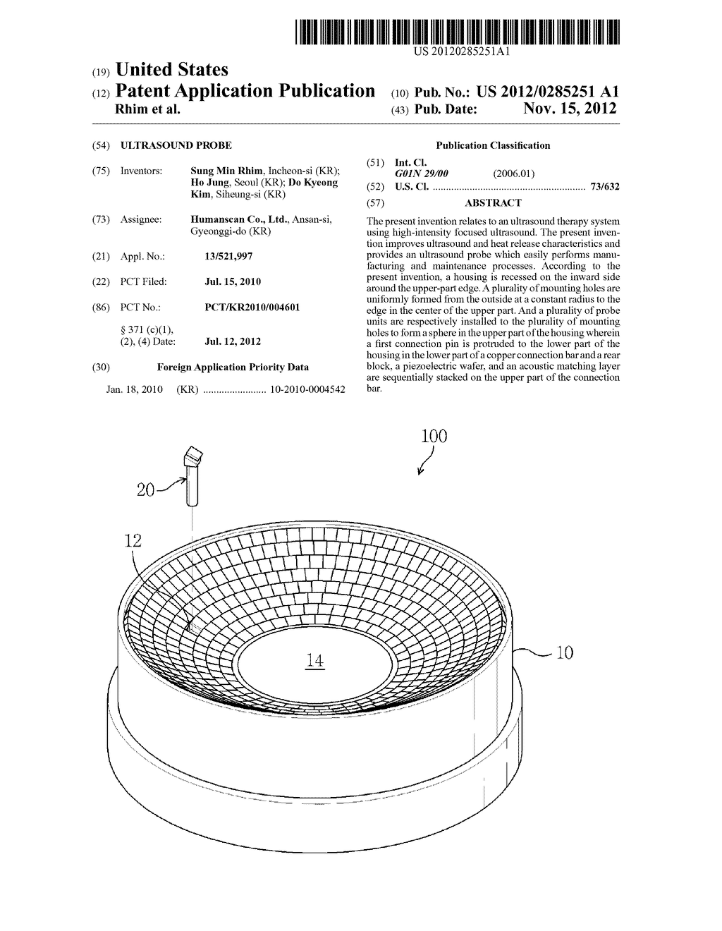 ULTRASOUND PROBE - diagram, schematic, and image 01