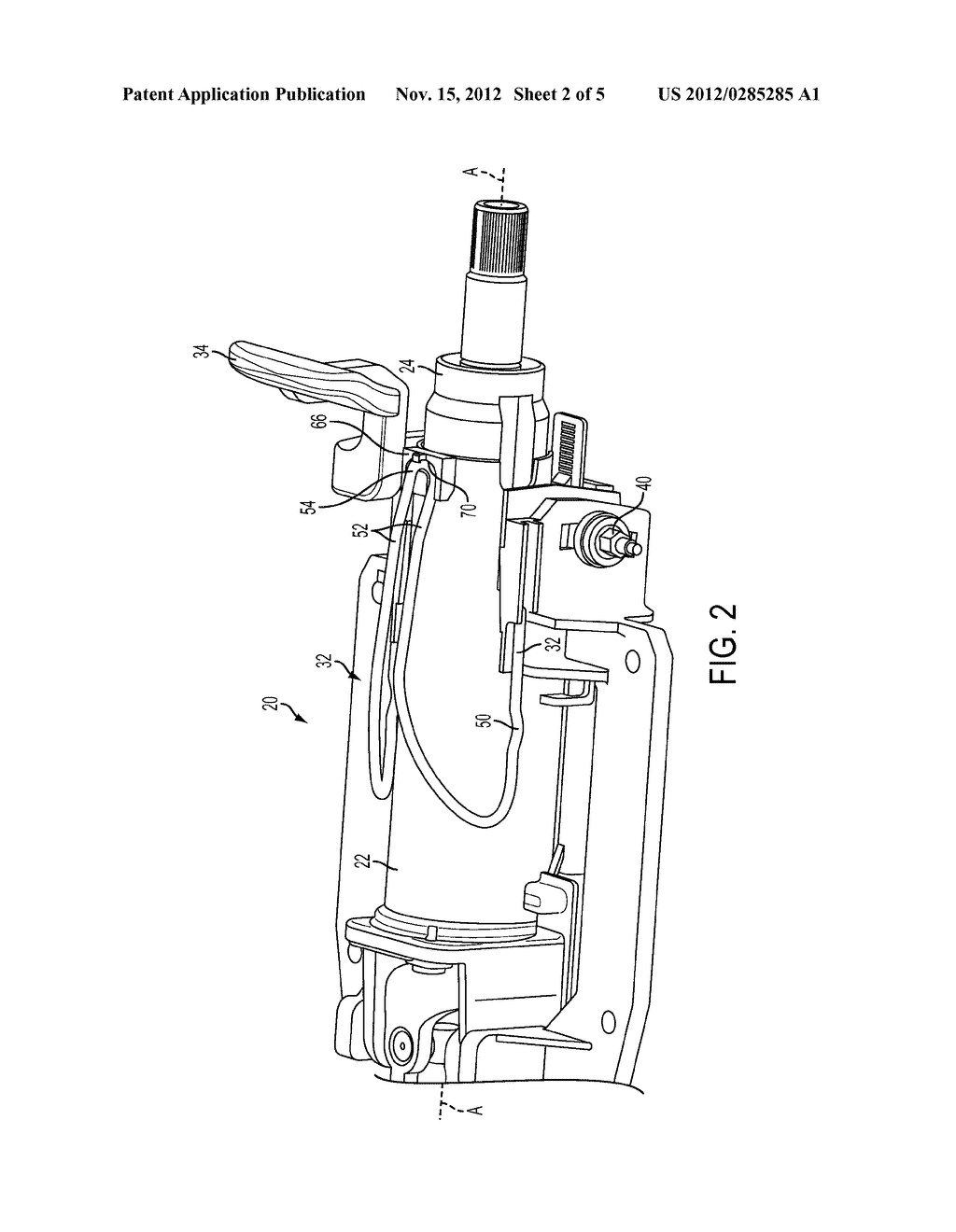 Telescoping Steering Column Having Rake Spring - diagram, schematic, and image 03