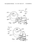 SPRING LOADED HOSE ARRANGEMENT FOR A POWER TOOL diagram and image