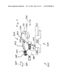 SPRING LOADED HOSE ARRANGEMENT FOR A POWER TOOL diagram and image