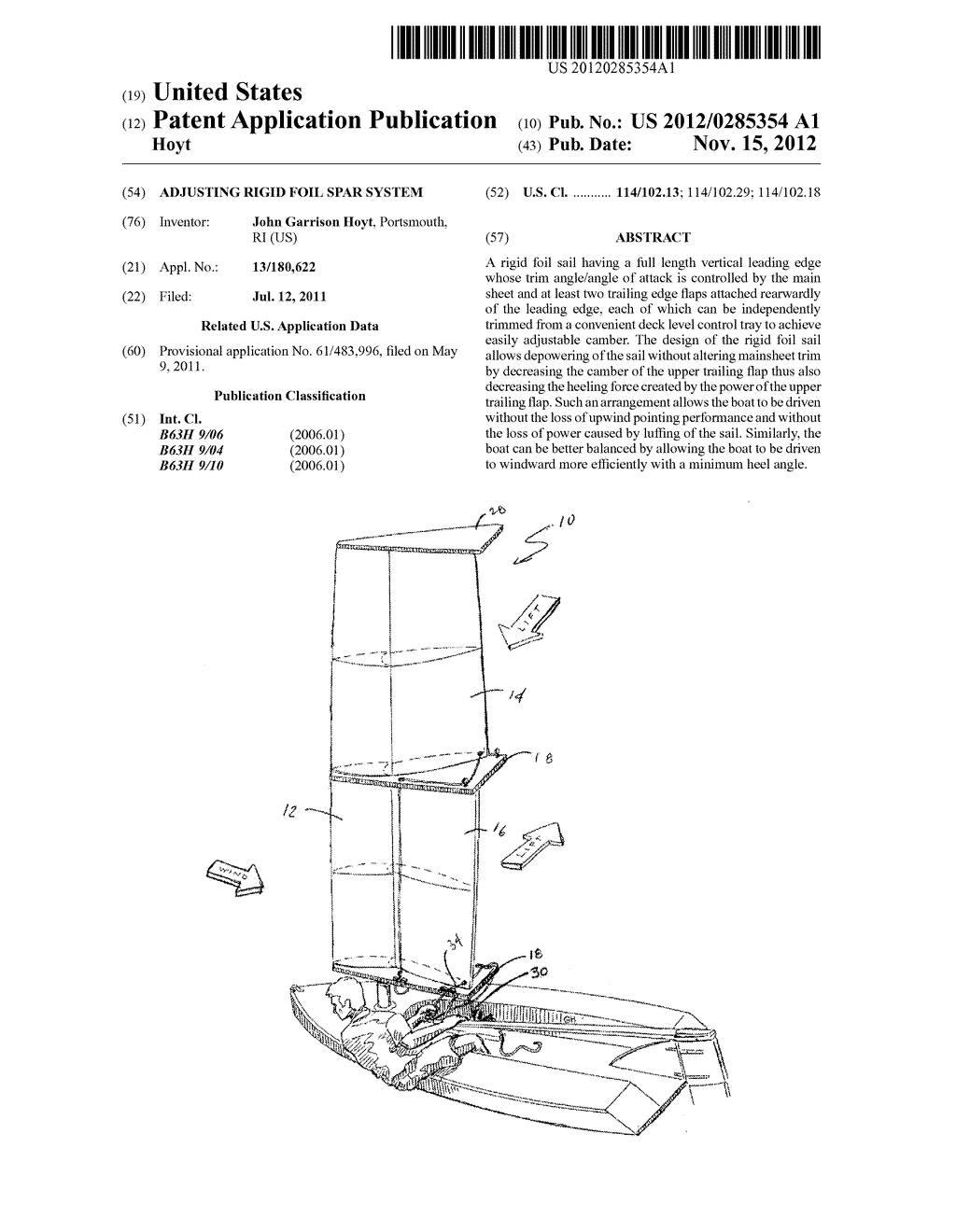 ADJUSTING RIGID FOIL SPAR SYSTEM - diagram, schematic, and image 01