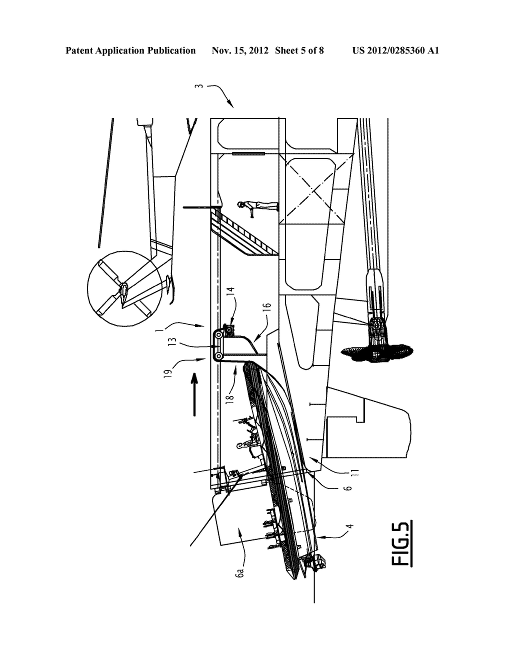 SYSTEM FOR LOADING/UNLOADING A VEHICLE INTO/FROM CARRIER SHIP, AND     CORRESPONDING CARRIER SHIP - diagram, schematic, and image 06