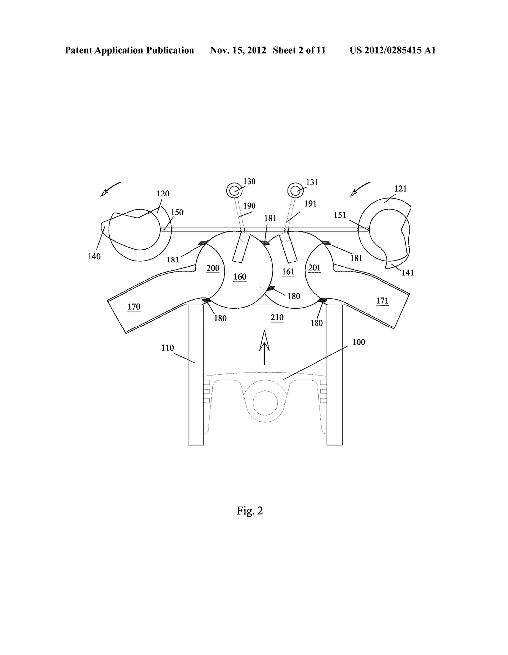 Internal combustion engine with direct air injection - diagram, schematic, and image 03