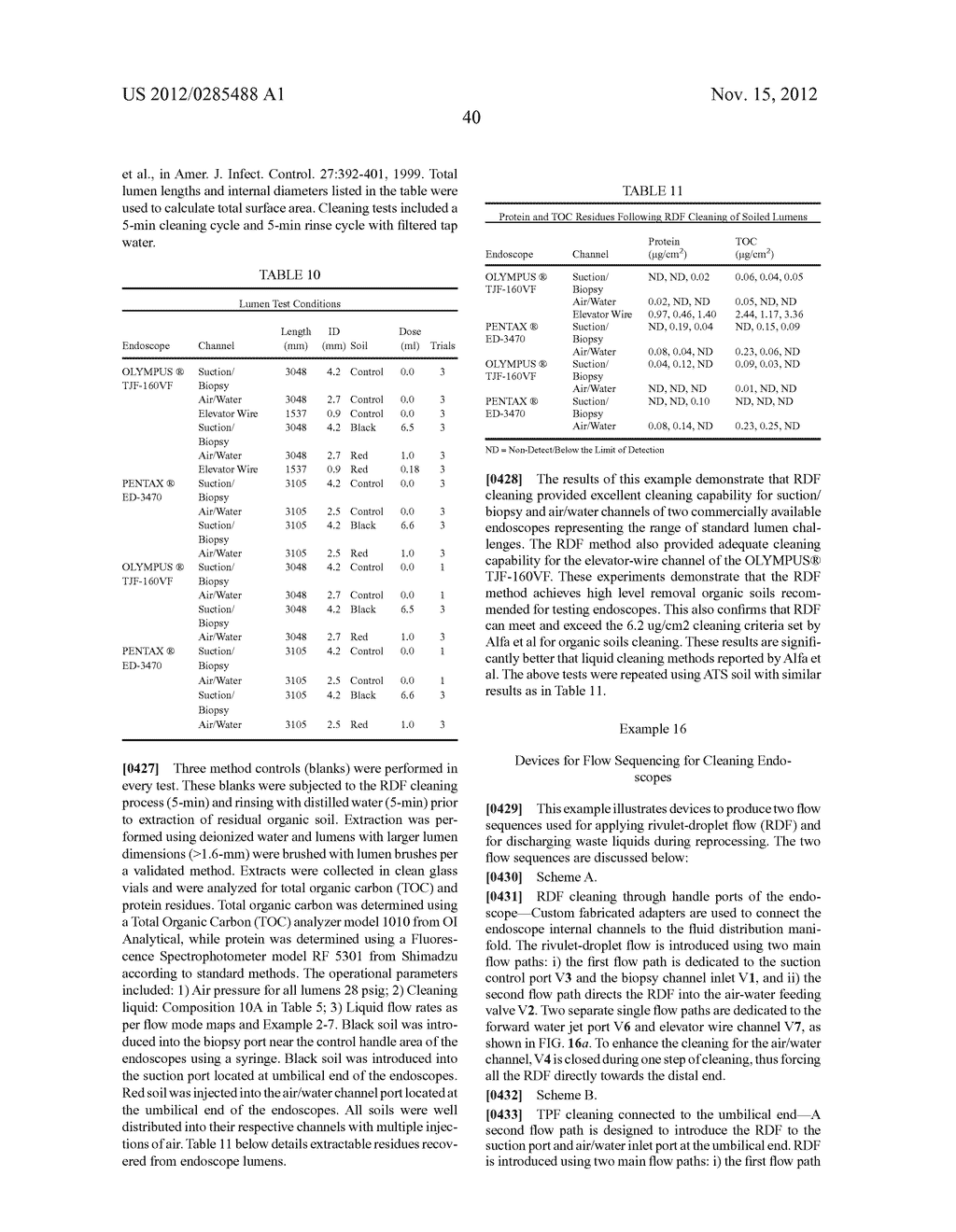 Apparatus and method for cleaning passageways such as endoscope channels     using flow of liquid and gas - diagram, schematic, and image 90