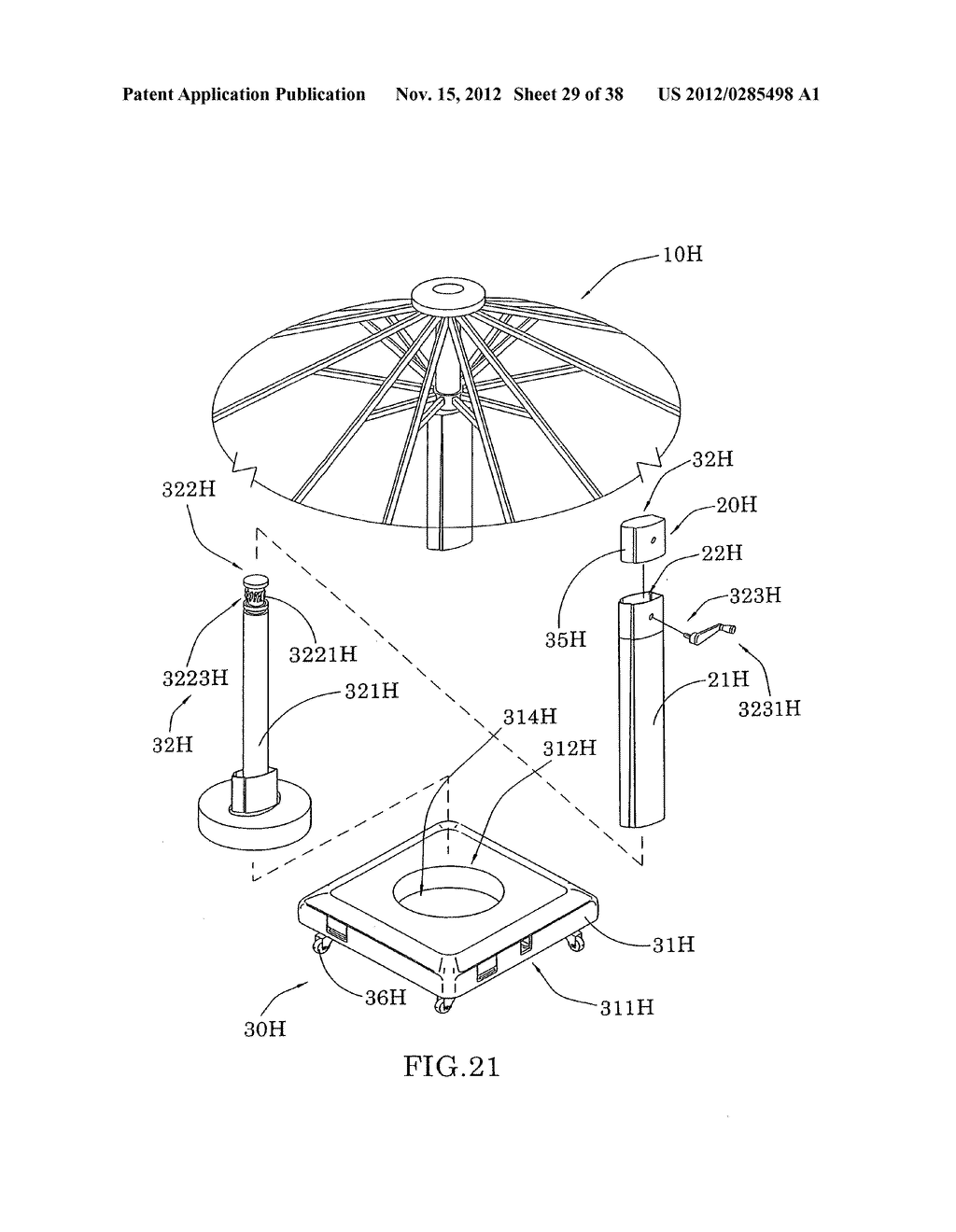 Adjustable rotation base - diagram, schematic, and image 30