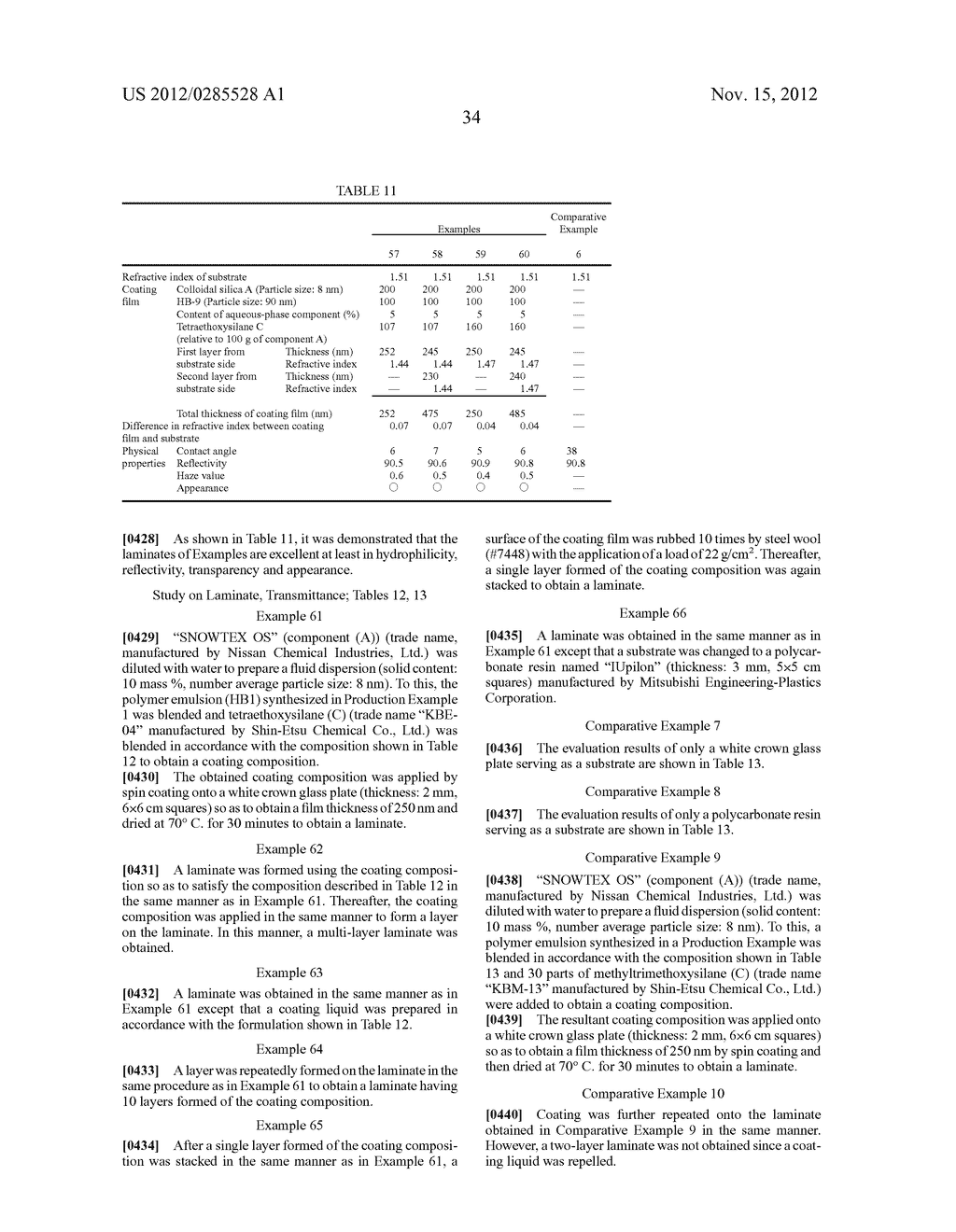 COATING COMPOSITION, COATING FILM, LAMINATE, AND PROCESS FOR PRODUCTION OF     LAMINATE - diagram, schematic, and image 38