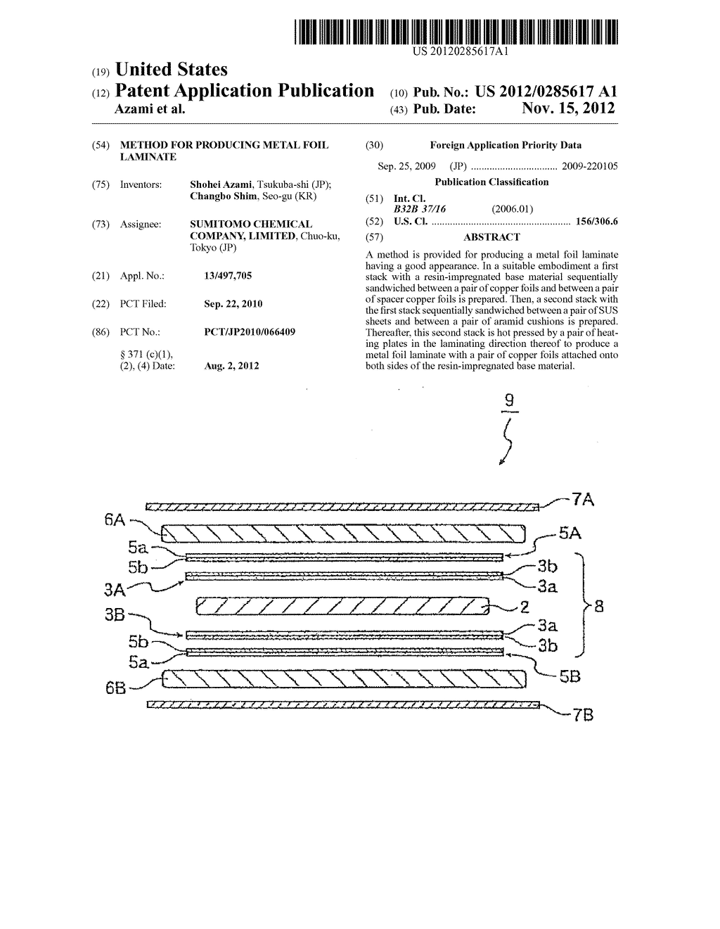 METHOD FOR PRODUCING METAL FOIL LAMINATE - diagram, schematic, and image 01