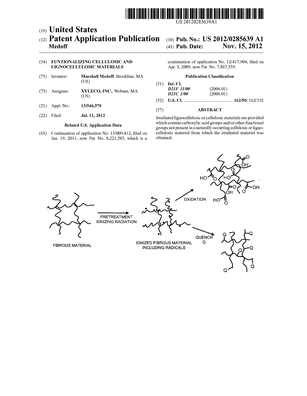 Funtionalizing Cellulosic and Lignocellulosic Materials - diagram, schematic, and image 01