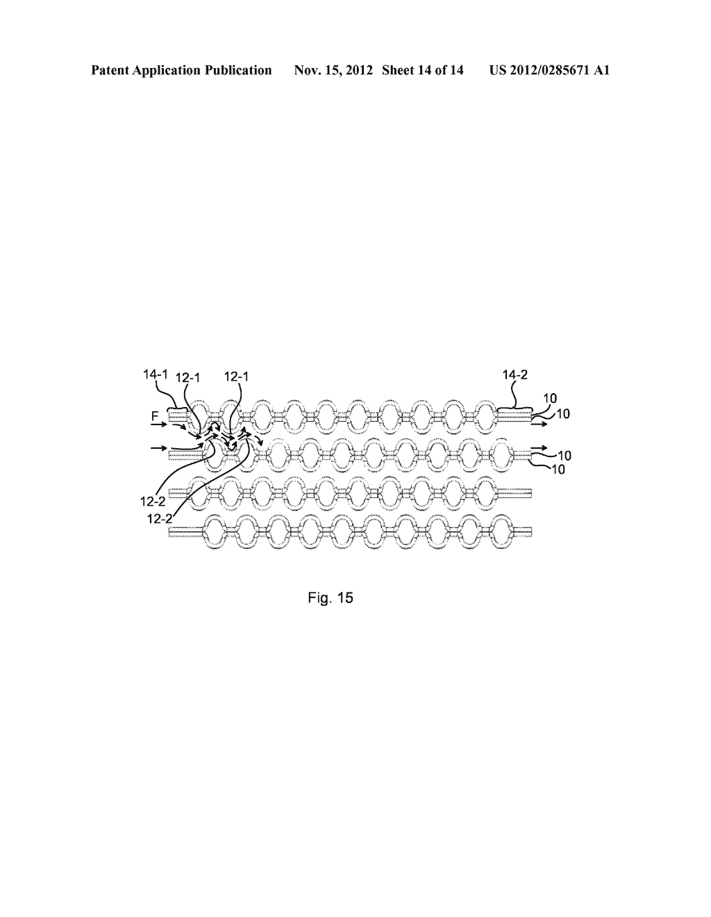 Method of Producing Multiple Channels for Use in a Device for Exchange of     Solutes or Heat between Fluid Flows - diagram, schematic, and image 15