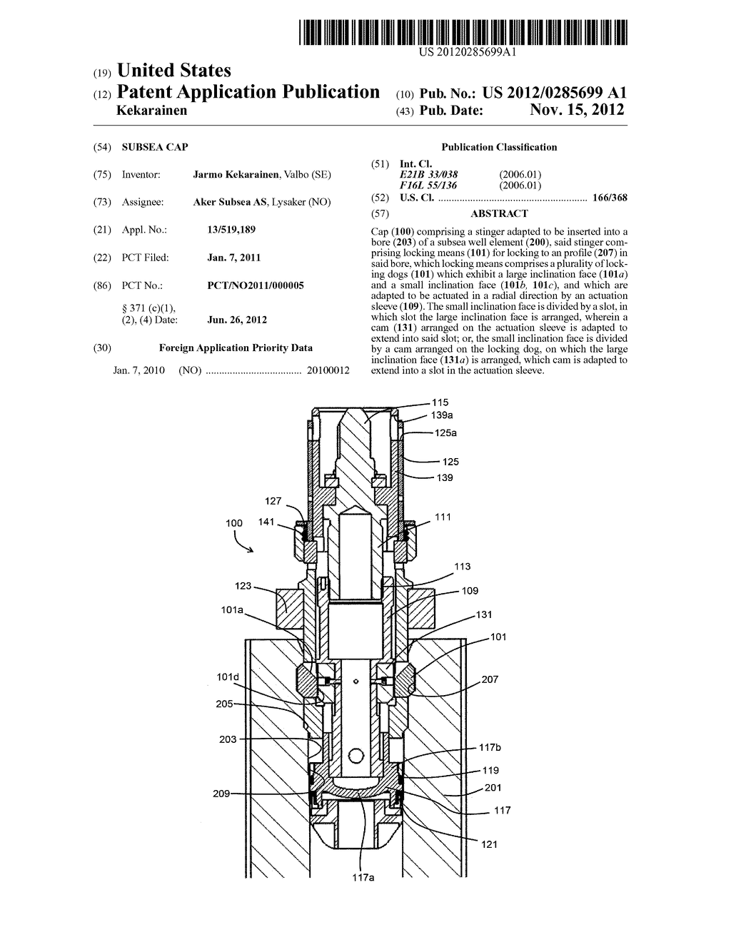 SUBSEA CAP - diagram, schematic, and image 01