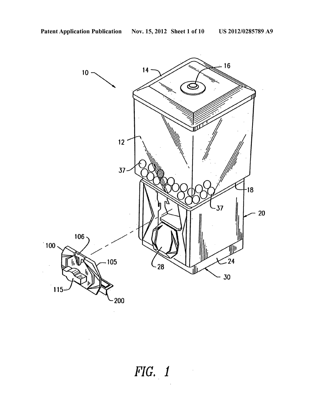 Data generating device for bulk vending machines - diagram, schematic, and image 02