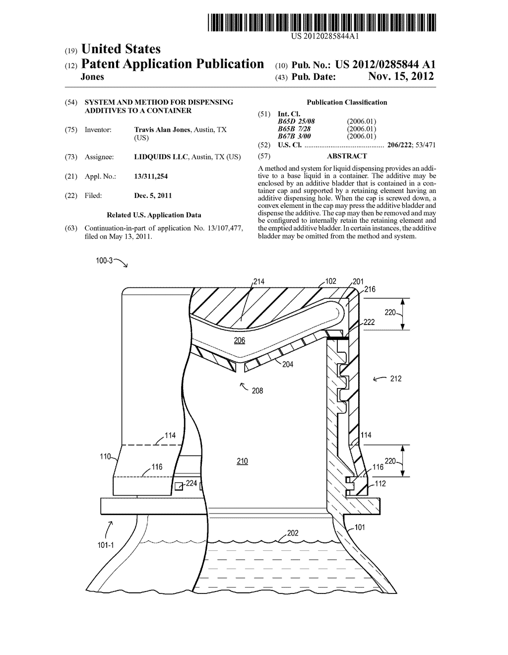 System and Method for Dispensing Additives to a Container - diagram, schematic, and image 01