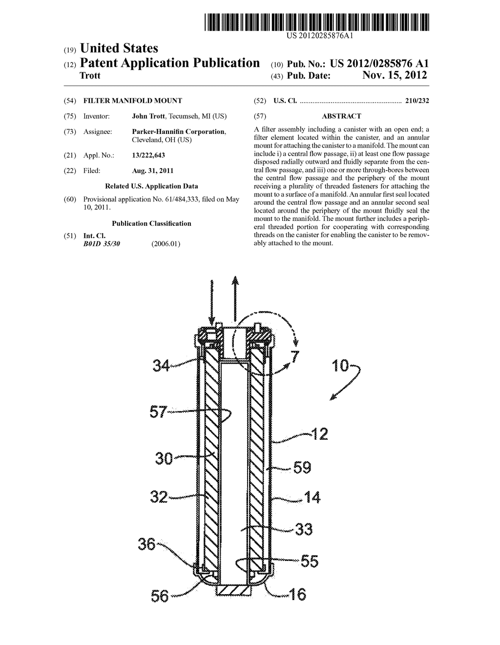 FILTER MANIFOLD MOUNT - diagram, schematic, and image 01