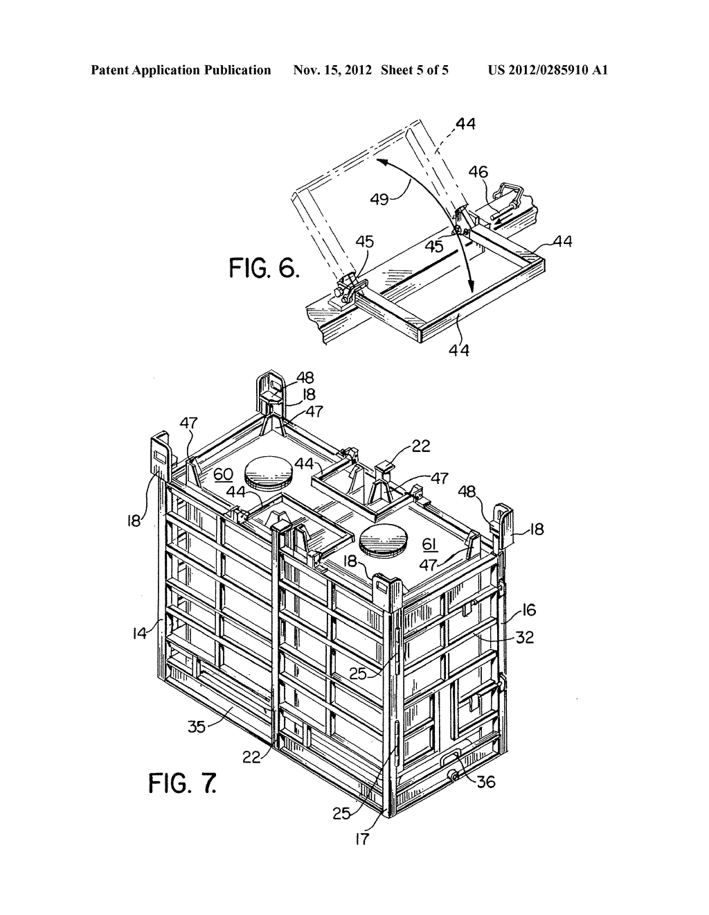 OFFSHORE CARGO RACK FOR USE IN TRANSFERRING PALLETIZED LOADS BETWEEN A     MARINE VESSEL AND AN OFFSHORE PLATFORM - diagram, schematic, and image 06