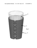 CONTAINER JACKET FOR A BEVERAGE GLASS diagram and image