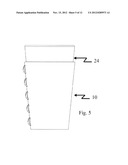 CONTAINER JACKET FOR A BEVERAGE GLASS diagram and image