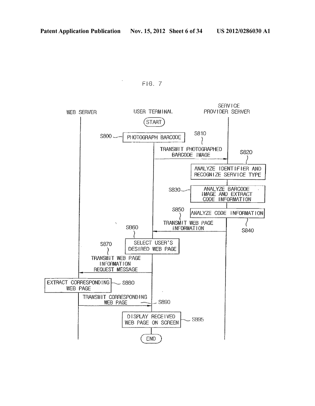 METHOD FOR PROVIDING MOBILE SERVICE USING CODE-PATTERN - diagram, schematic, and image 07