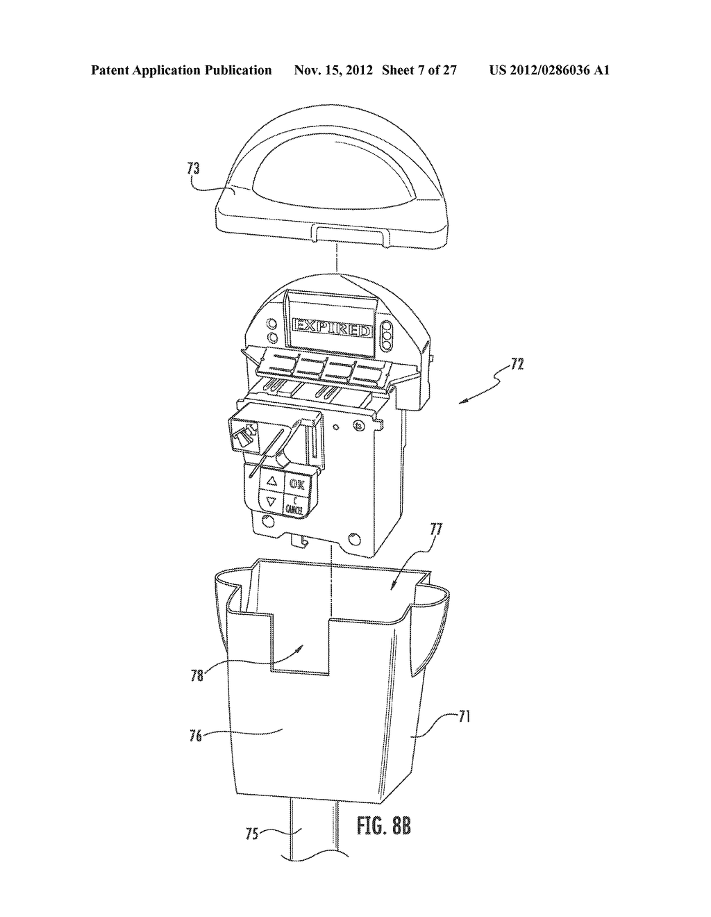 CONTROL SYSTEM FOR WIRELESS COMMUNICATION PARKING METER - diagram, schematic, and image 08