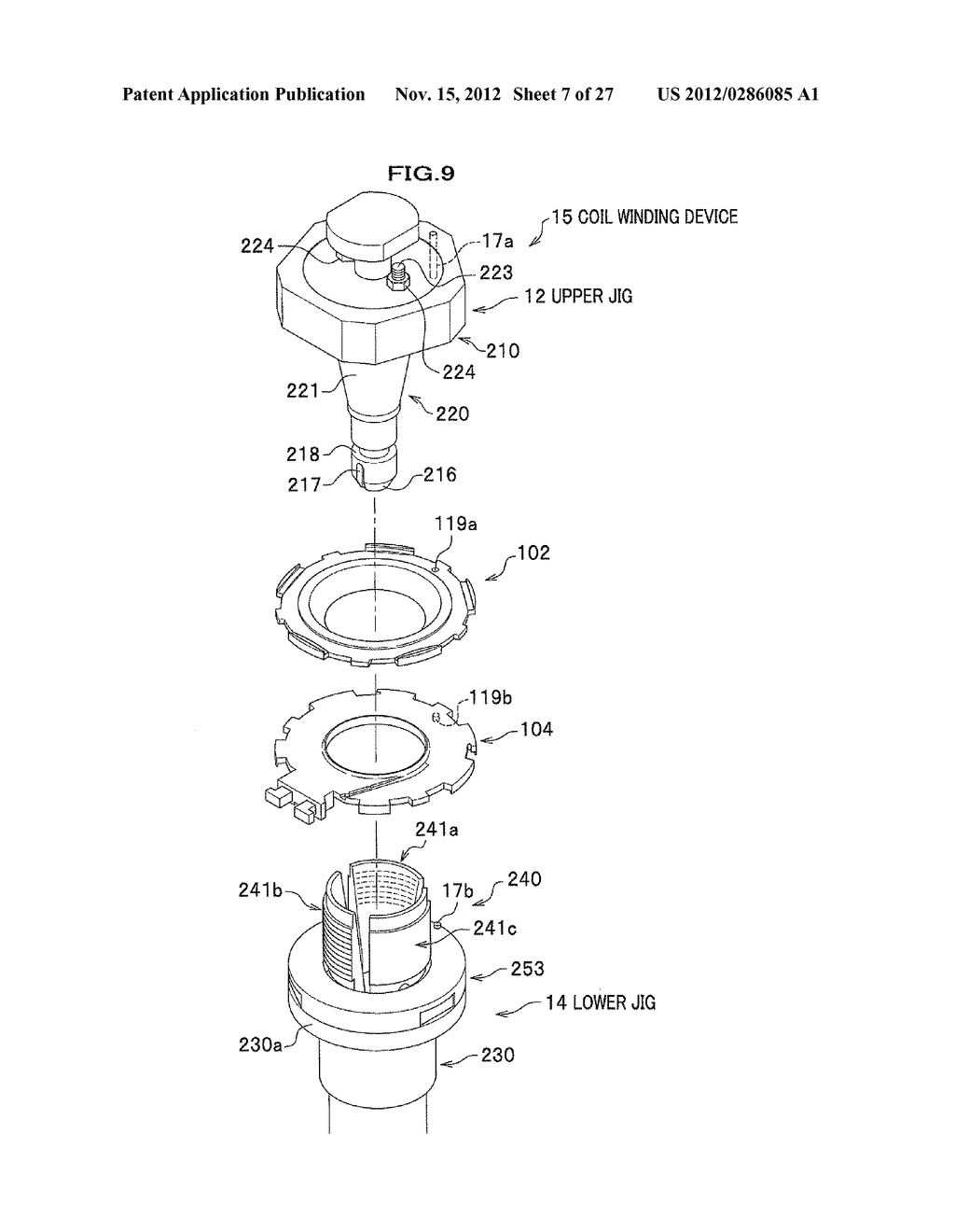 COIL WINDING SYSTEM AND METHOD FOR FABRICATING MOLDED COIL - diagram, schematic, and image 08