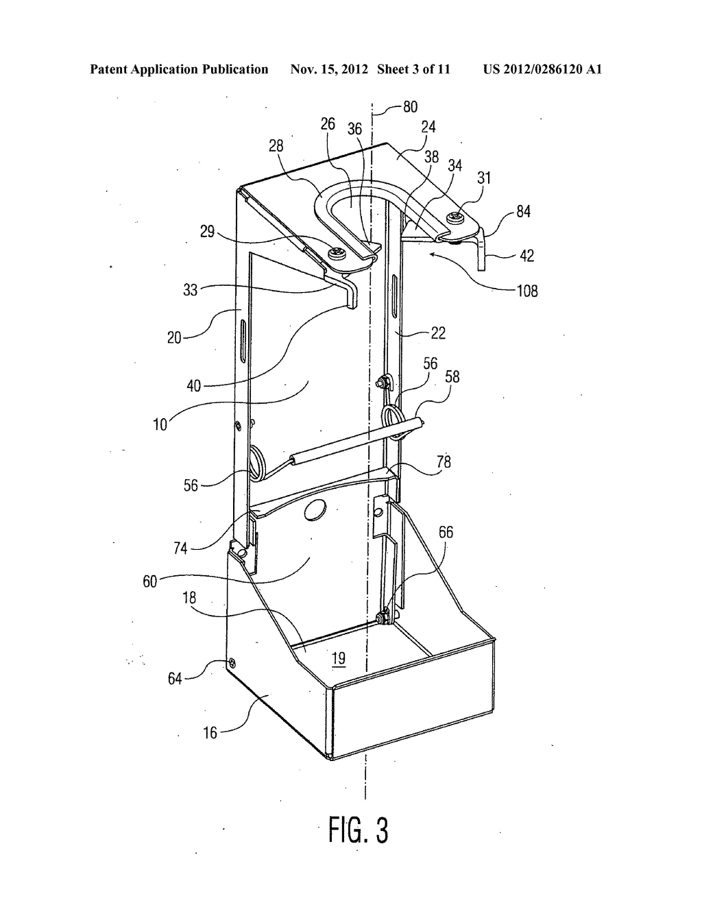 Bracket for retaining cylindrical tank vertically upright - diagram, schematic, and image 04