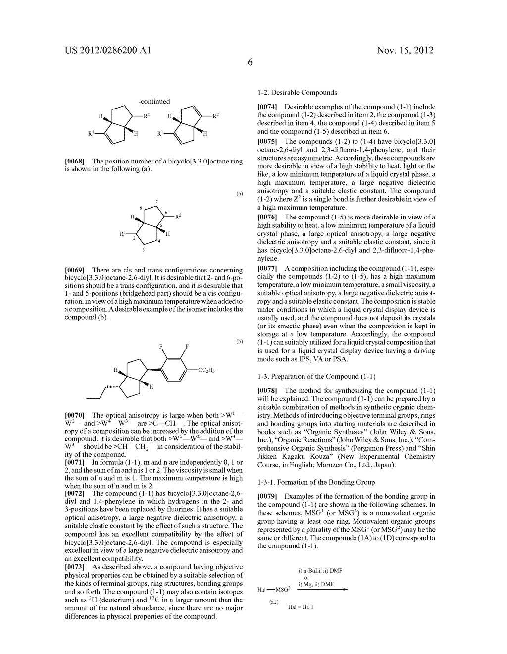 COMPOUND HAVING BICYCLO[3.3.0]OCTANE-2,6-DIYL, LIQUID CRYSTAL COMPOSITION     AND LIQUID CRYSTAL DISPLAY DEVICE - diagram, schematic, and image 07