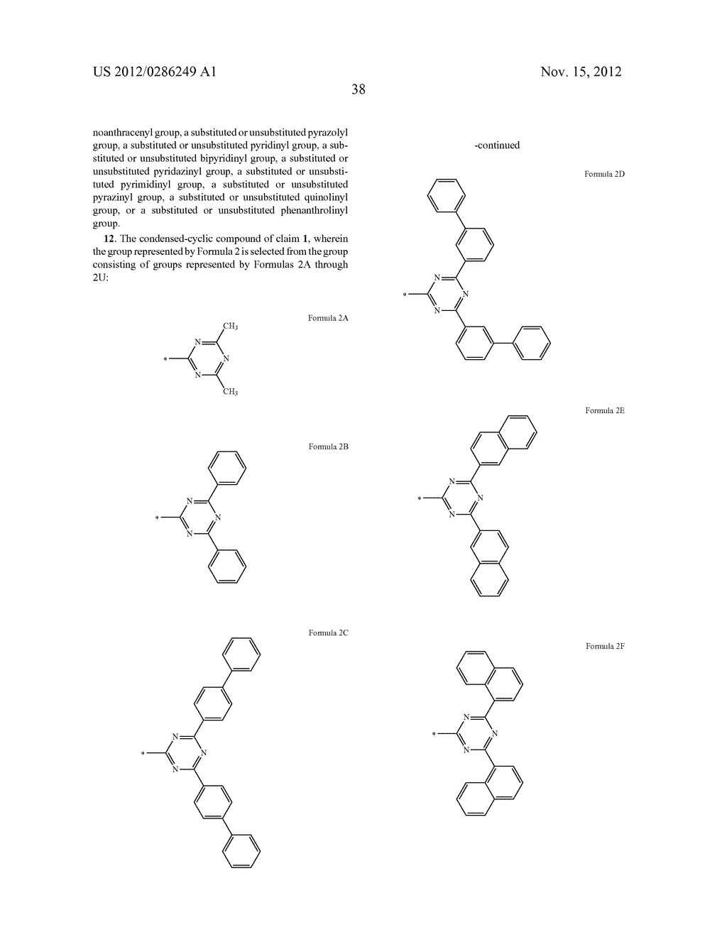 CONDENSED-CYCLIC COMPOUND, ORGANIC LIGHT-EMITTING DEVICE COMPRISING THE     SAME, AND FLAT PANEL DISPLAY APPARATUS INCLUDING THE DEVICE - diagram, schematic, and image 40