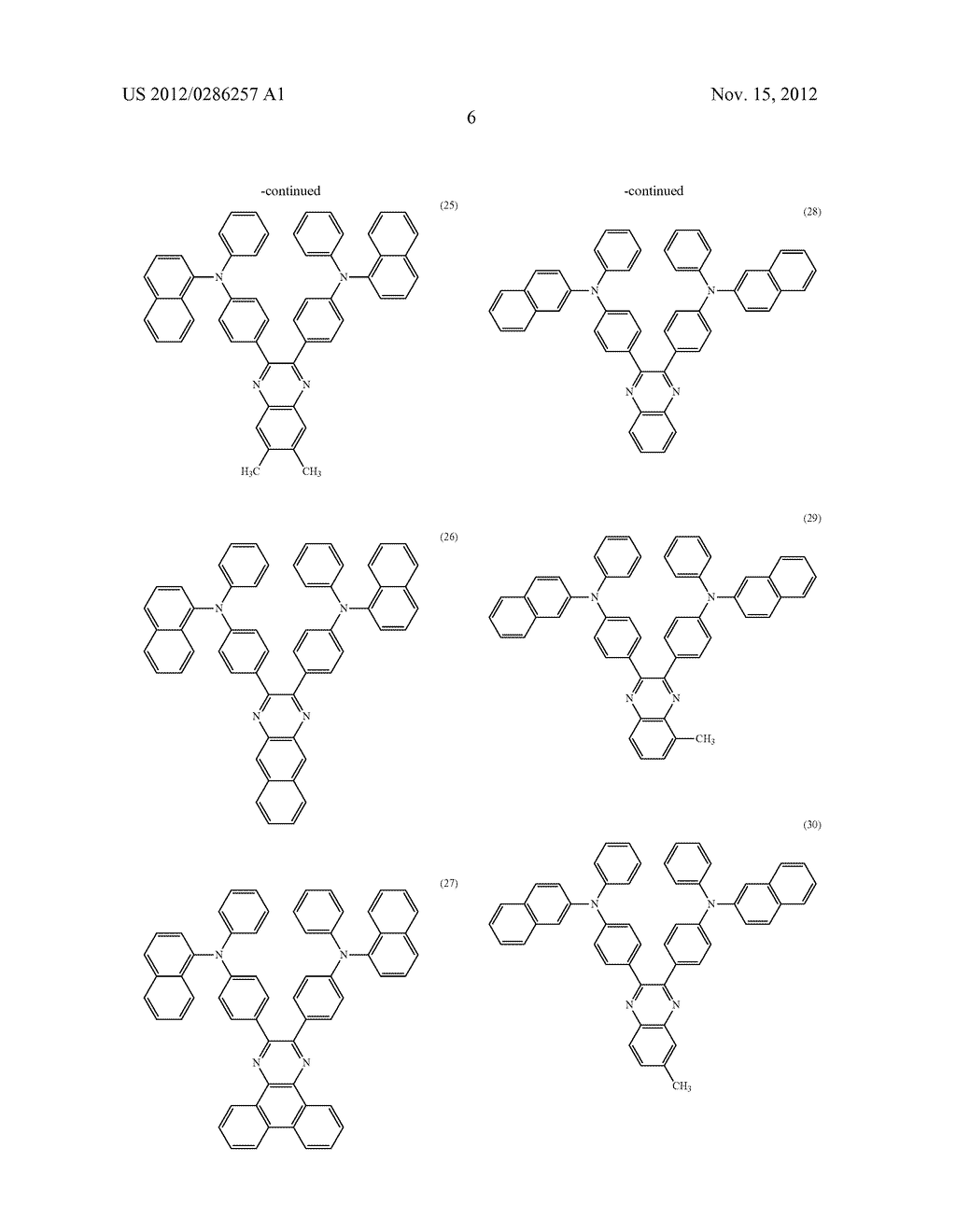 Quinoxaline Derivative, and Organic Semiconductor Device, Electric Field     Light Emitting Device, and Electronic Device Which have the Same - diagram, schematic, and image 26