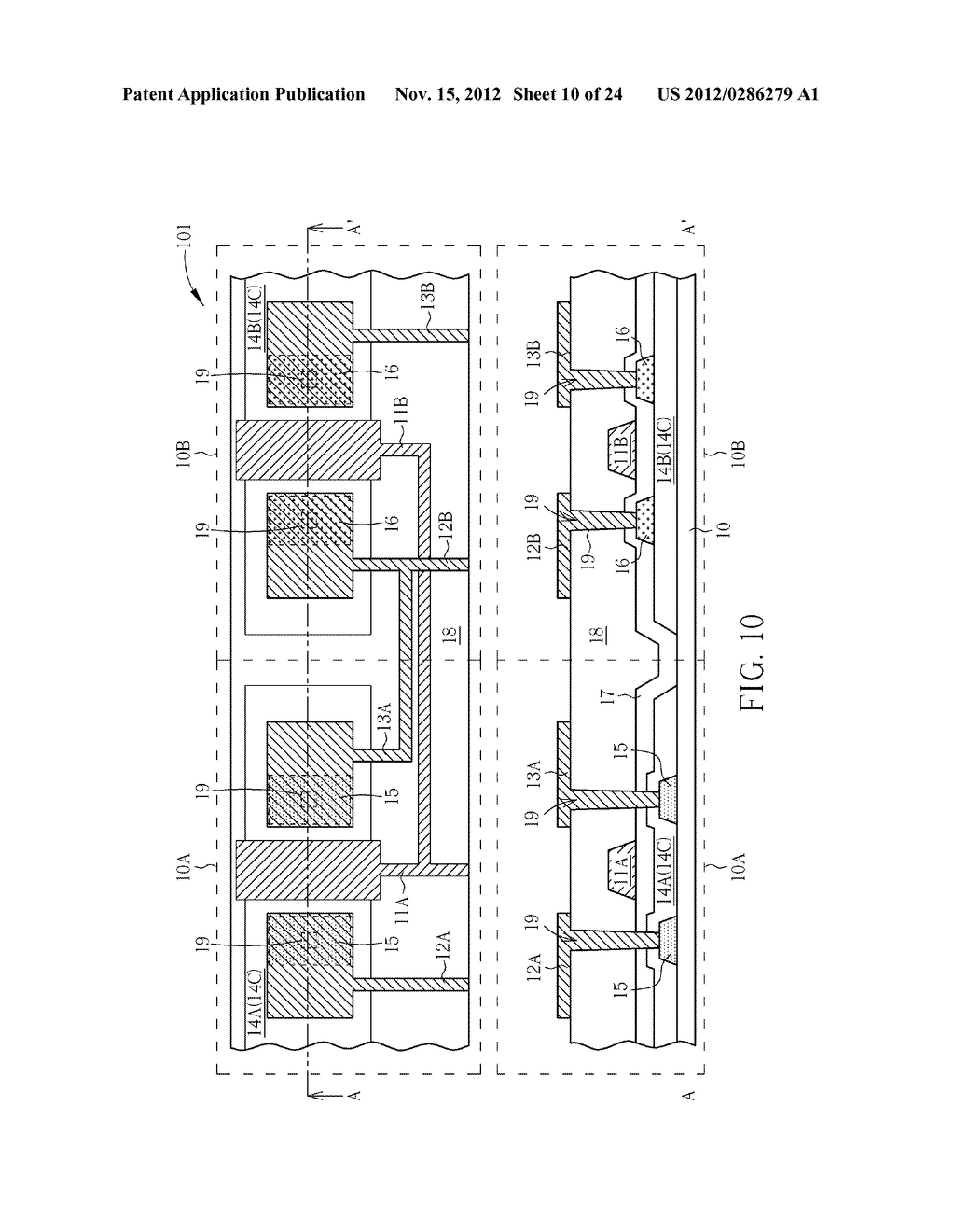 THIN FILM TRANSISTOR DEVICE AND MANUFACTURING METHOD THEREOF - diagram, schematic, and image 11