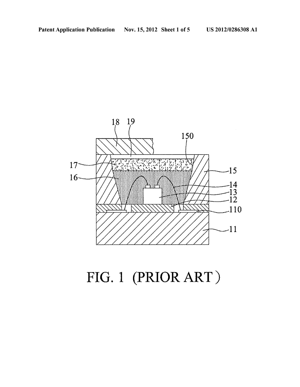 LED PACKAGE STRUCTURE AND METHOD OF FABRICATING THE SAME - diagram, schematic, and image 02