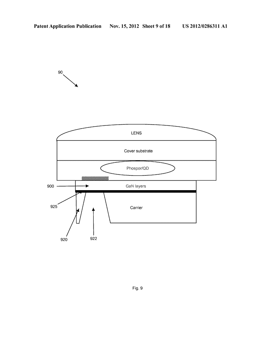 LIGHT EMITTING DIODE PACKAGE AND METHOD OF MANUFACTURE - diagram, schematic, and image 10