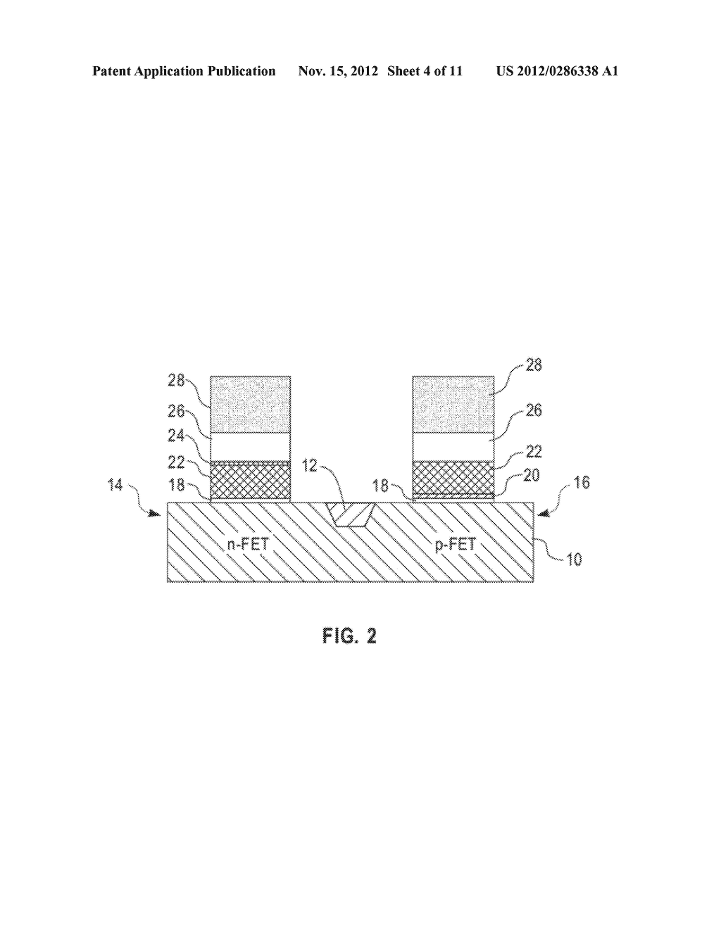 CONTROL OF FLATBAND VOLTAGES AND THRESHOLD VOLTAGES IN HIGH-K METAL GATE     STACKS AND STRUCTURES FOR CMOS DEVICES - diagram, schematic, and image 05