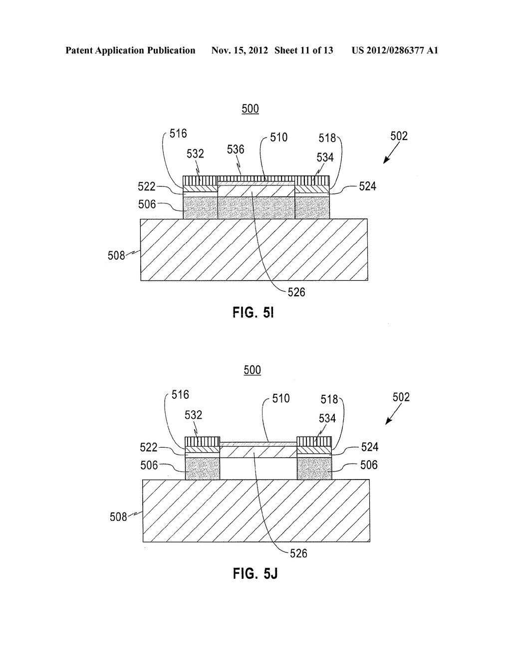 Nanoelectromechanical Structures Exhibiting Tensile Stress And Techniques     For Fabrication Thereof - diagram, schematic, and image 12