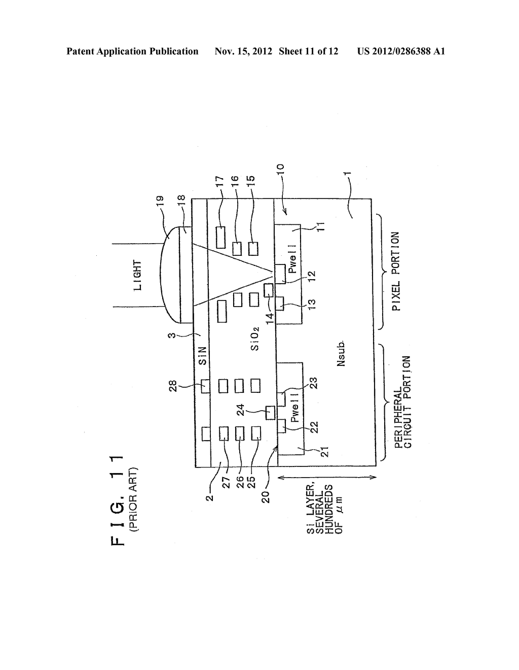 SOLID STATE IMAGE PICKUP DEVICE AND METHOD OF PRODUCING SOLID STATE IMAGE     PICKUP DEVICE - diagram, schematic, and image 12