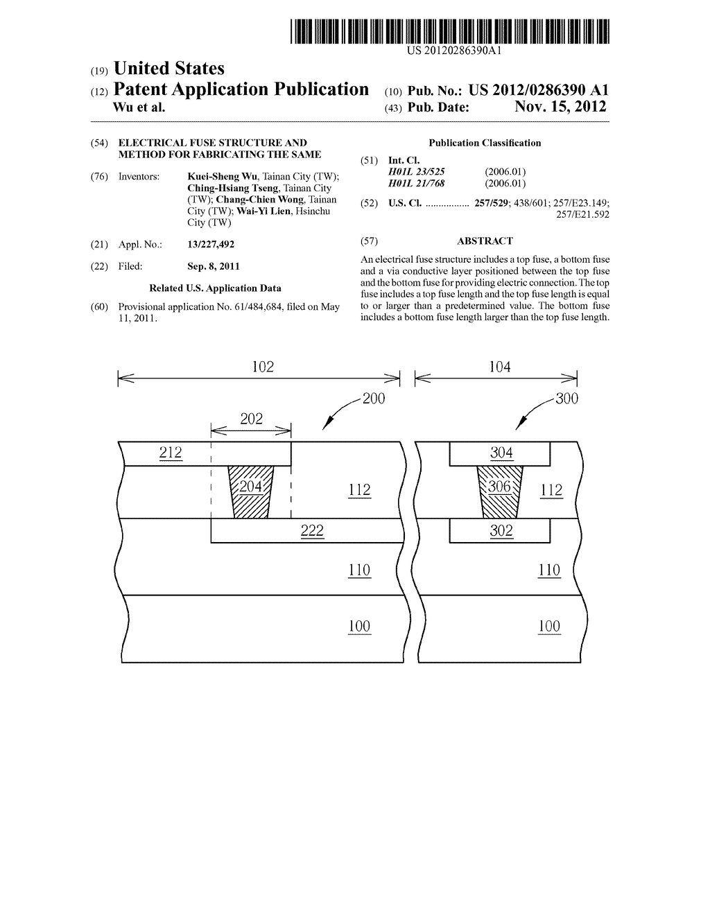 ELECTRICAL FUSE STRUCTURE AND METHOD FOR FABRICATING THE SAME - diagram, schematic, and image 01
