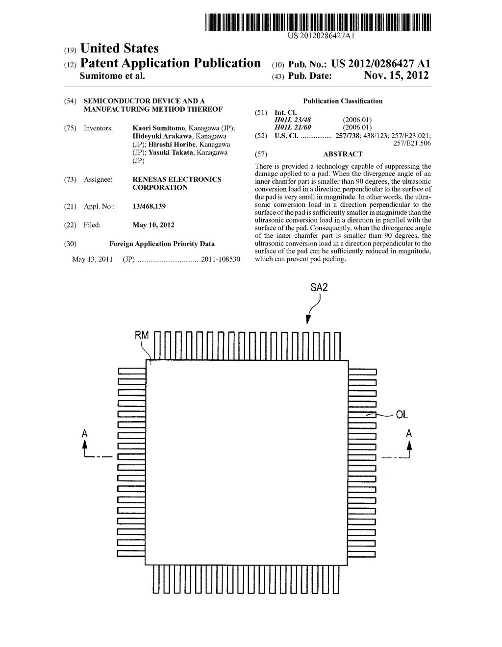 SEMICONDUCTOR DEVICE AND A MANUFACTURING METHOD THEREOF - diagram, schematic, and image 01