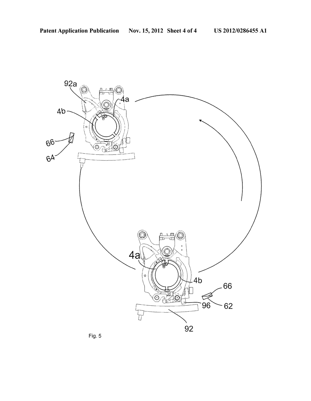 APPARATUS FOR THE SHAPING OF PLASTICS MATERIAL PRE-FORMS INTO PLASTICS     MATERIAL CONTAINERS WITH MAGNETICALLY ACTUATED LOCKING - diagram, schematic, and image 05