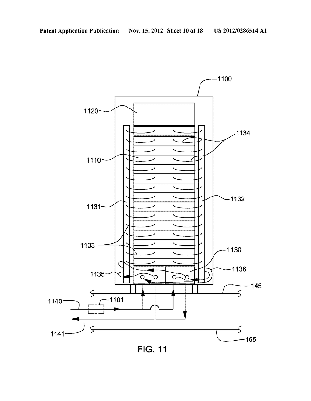 FLUID-DRIVEN, ELECTRICITY-GENERATING SYSTEM AND METHOD FOR A DATA CENTER - diagram, schematic, and image 11