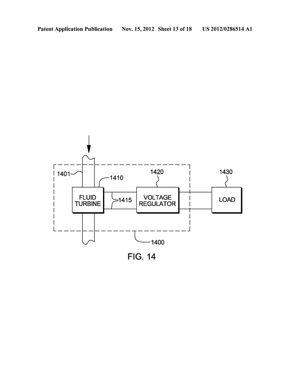 FLUID-DRIVEN, ELECTRICITY-GENERATING SYSTEM AND METHOD FOR A DATA CENTER - diagram, schematic, and image 14