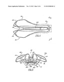 Adjustable Nose Width Bicycle Seat Assembly diagram and image