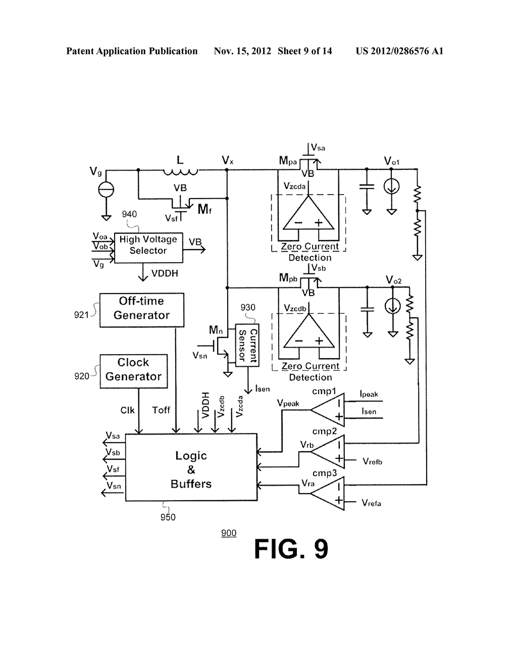 Single-inductor-multiple-output regulator with synchronized current mode     hysteretic control - diagram, schematic, and image 10